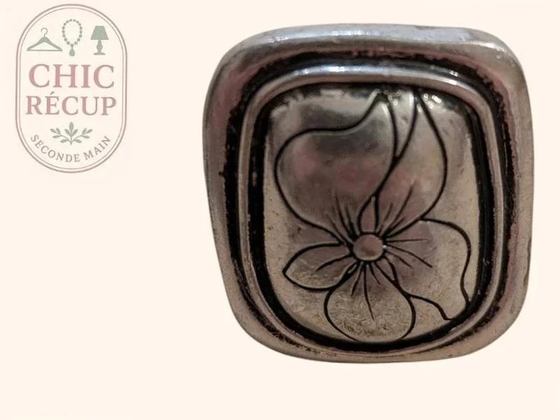 Bague Fantasie - Ajustable - Argenté - Brhal-68
